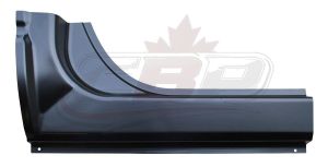 Rocker Extension Passenger Side Dodge Ram Mega Cab 2006-2009 Under Rear Door , 1583-108