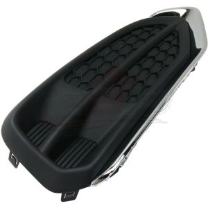 Fog Lamp Cover Front Passenger Side Acura Rdx 2016-2018 Black With Chrome Moulding , AC1039112