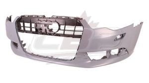 Bumper Front Audi A6 2012-2015 With Sensor/Wash Hole Without S-Line Pkg Primed , AU1000208