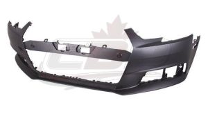 Bumper Front Audi A4 2017-2019 Primed Without Sensor/Washer/S-Line , AU1000235
