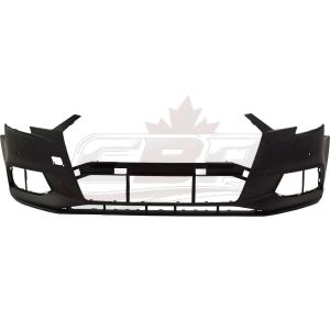 Bumper Front Audi A3 2017-2020 With Sensor Without Washer/Sport Conv/Sedan , AU1000244