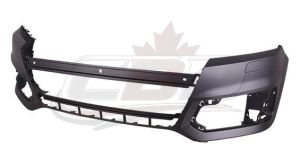 Bumper Front Audi Q7 2017-2019 Primed Without Parallel Park Sensor With Washer , AU1000278