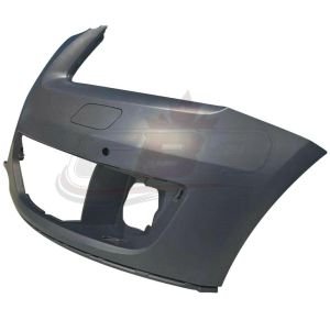 Bumper Front Driver Side Audi Q5 2009-2012 Without Sensor Hole Primed-Black Without S-Line Pkg , AU1016100