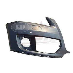 Bumper Front Driver Side Audi Q5 2009-2012 With Sensor Hole Primed-Black Without S-Line Pkg , AU1016101
