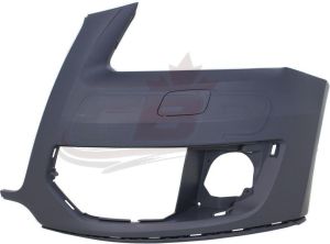 Bumper Front Passenger Side Audi Q5 2009-2012 Without Sensor Hole Primed-Black Without S-Line Pkg , AU1017100