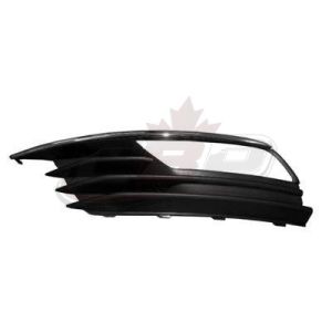 Fog Lamp Bezel Front Driver Side Audi A3 2015-2016 Without S Line Sedan/Conv Black , AU1038129