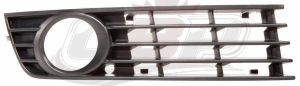 Grille Passenger Side Audi A4 2002-2005 Outer Black , AU1039102