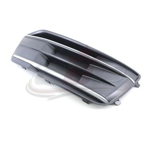 Grille Front Passenger Side Audi Q5 2018-2019 Textured/Matte Black With Chrome Trim Without Adaptive Cruise, Au1039146