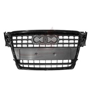 Grille Audi A4 2009-2012 Black With Black Frame , AU1200117