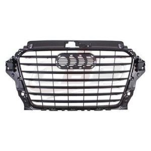 Grille Audi A3 2015-2020 Black Sedan Without S-Line , AU1200135