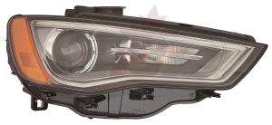 Head Lamp Passenger Side Audi A3 2015-2016 Xenon Without Adaptive Lighting Capa, Au2503191C