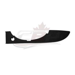 Fog Lamp Trim Lower Front Passenger Side Audi S4 Cabrio /Convertible 2007-2009 Without Sprt Pkg Matte-Black , AU2601102