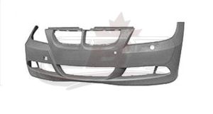 Bumper Front Bmw 3 Series Sedan 2006-2008 With Sensor/H/Lp Wash Hole Primed , BM1000177