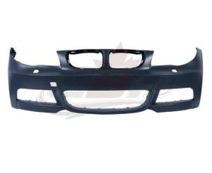 Bumper Front Bmw 1 Series 2008-2013 Primed With Wash Hole Without Sensor Hole With M Pkg , BM1000224