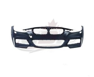 Bumper Front Bmw 3 Series Sedan 2013-2018 Primed With M-Pkg/Washer Without Park Sensor , BM1000290