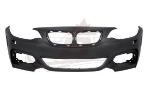 Bumper Front Bmw 228I 2014-2016 Primed Without Sensor With Washer/M-Pkg Capa, Bm1000330C