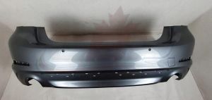 Bumper Rear Bmw 5 Series 2017-2019 Primed With Park Assist/Park Distance/ Trim Lines (For 530 Series Without M-Pkg) , BM1100377
