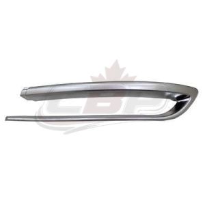 Bumper Moulding Rear Passenger Side Bmw 5 Series 2014-2016 Without M Pkg Modern Line Chrome/Silver , BM1147113