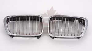 Grille Driver Bmw 3 Series Sedan 1999-2001 Side Chrome/Black