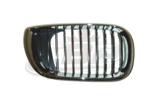 Grille Passenger Side Bmw 3 Series Sedan 2002-2005 Chrome/Black, Bm1200127