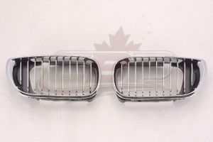 Grille Passenger Side Bmw 3 Series Sedan 2002-2005 Chrome.Black , BM1200129