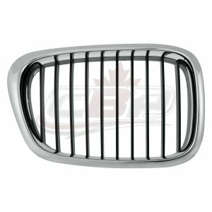 Grille Passenger Side Bmw 5 Series 2001-2003 Chrome/Black 525I/530I , BM1200139