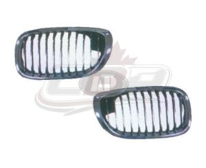 Grille Driver Side Bmw 3 Series Coupe 2003-2006 Chrome/Black [11 Black Vertical Bars With Chrome Face Surearounded By Chrome Frame] , BM1200156
