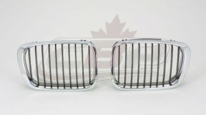Grille Passenger Side Bmw 3 Series Wagon 2000-2001 Chrome.Black , BM1200179