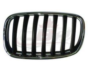 Grille Driver Side Bmw X5 2007-2013 Chrome/Black , BM1200180