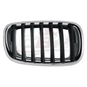 Grille Passenger Side Bmw X5 2007-2013 Chrome/Black , BM1200181