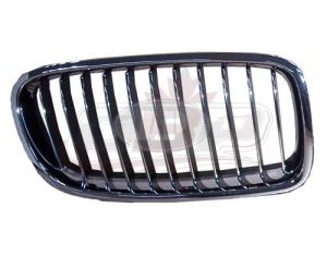 Grille Passenger Side Bmw 3 Series Sedan 2012-2018 Chrome/Black Std Model, Bm1200231U