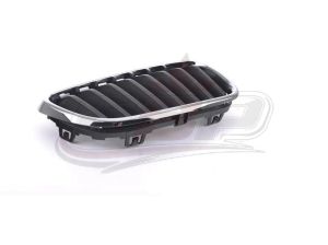 Grille Passenger Side Bmw 230I 2017-2021 Chrome Black With Sport (Fits 228 Model Without M Pkg) , BM1200273