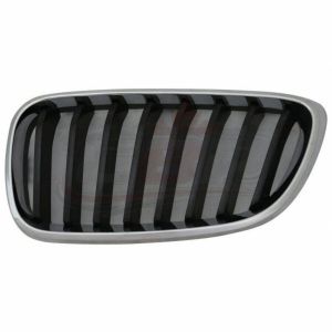 Grille Driver Side Bmw 228I 2014-2016 Chrome Black With Sport (Fits 228 Model Without M Pkg) , BM1200274