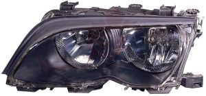 Head Lamp Driver Side Bmw 3 Series Wagon 2002-2005 Halogen Black High Quality , BM2502122