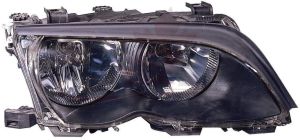 Head Lamp Passenger Side Bmw 3 Series Wagon 2002-2005 Halogen Black High Quality , BM2503122