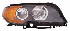 Head Lamp Passenger Side Bmw 3 Series Convertible 2003-2006 Halogen Amber Turn Signal High Quality , BM2503143