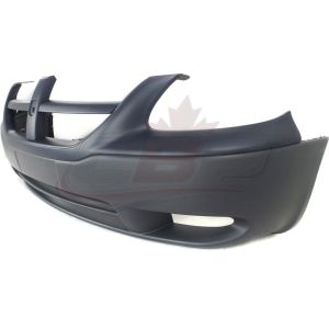 Bumper Upper Front Dodge Caravan 2005-2007 Black Lower Texured , CH1000449