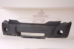 Bumper Front Dodge Nitro 2007-2009 Textured Dark Gray With Fog Lamp Hole Capa , CH1000885C