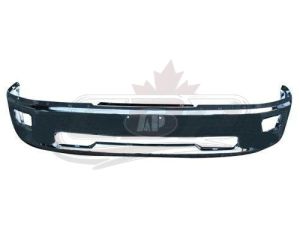 Bumper Face Bar Front Dodge Ram 1500 2011-2012 Chrome With Fog Lamp Hole Without Sport , CH1002386