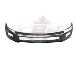 Bumper Face Bar Front Dodge Ram 3500 2011-2018 Chrome With Fog Lamp Hole , CH1002390