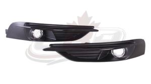 Fog Lamp Bezel Front Driver Side Chrysler 200 Convertible 2011-2014 With Black Molding , CH1038124