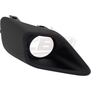 Fog Lamp Bezel Driver Side Ram Promaster City 2015-2022 Textured Black, Ch1038223