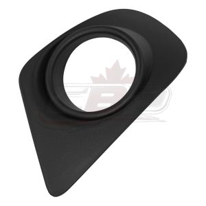 Fog Lamp Bezel Front Passenger Side Dodge Journey 2011-2019 Textured With Washer For 2-Pc Bumper, Ch1039148U