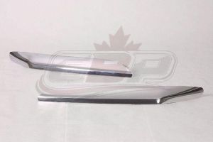Bumper Moulding Front Upper Passenger Side Chrysler Pacifica 2004-2006 Chrome Plastic , CH1047101