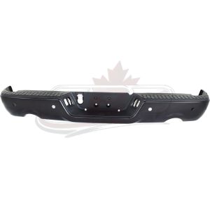 Bumper Rear Assembly Dodge Ram 1500 2009-2010 Black Ptd With Sensor For 1500 Model Without Dual Exhaust, Ch1103124U