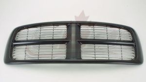 Grille Assembly Dodge Ram 1500 2002-2005 Chrome Inner/Black Frame , CH1200259