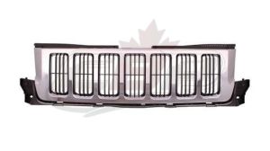 Grille Jeep Grand Cherokee 2011-2013 Gray With Chrome Moulding Economy Quality , CH1200341U