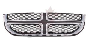2011-2020 Dodge Caravan Grille Black With Chrome Moulding Capa , CH1200342C