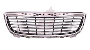 Grille Chrysler Town Country 2011-2016 Matte-Black With Chrome Front , CH1200350
