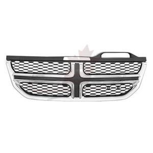 Grille Chrome Dodge Journey 2011-2020 With Black Insert, Ch1200362U
